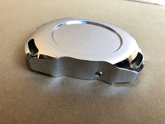 Installed view - Ford Falcon AU Series 1 2 3 V8 Engine Oil Cap – Billet Aluminium Upgrade