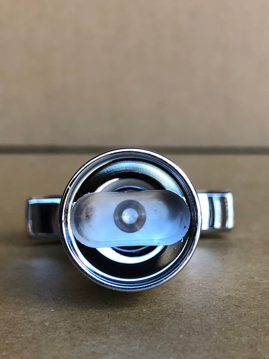 Installed view - Ford Falcon BA BF FG Oil Dip Stick Handle – Billet Aluminium Upgrade