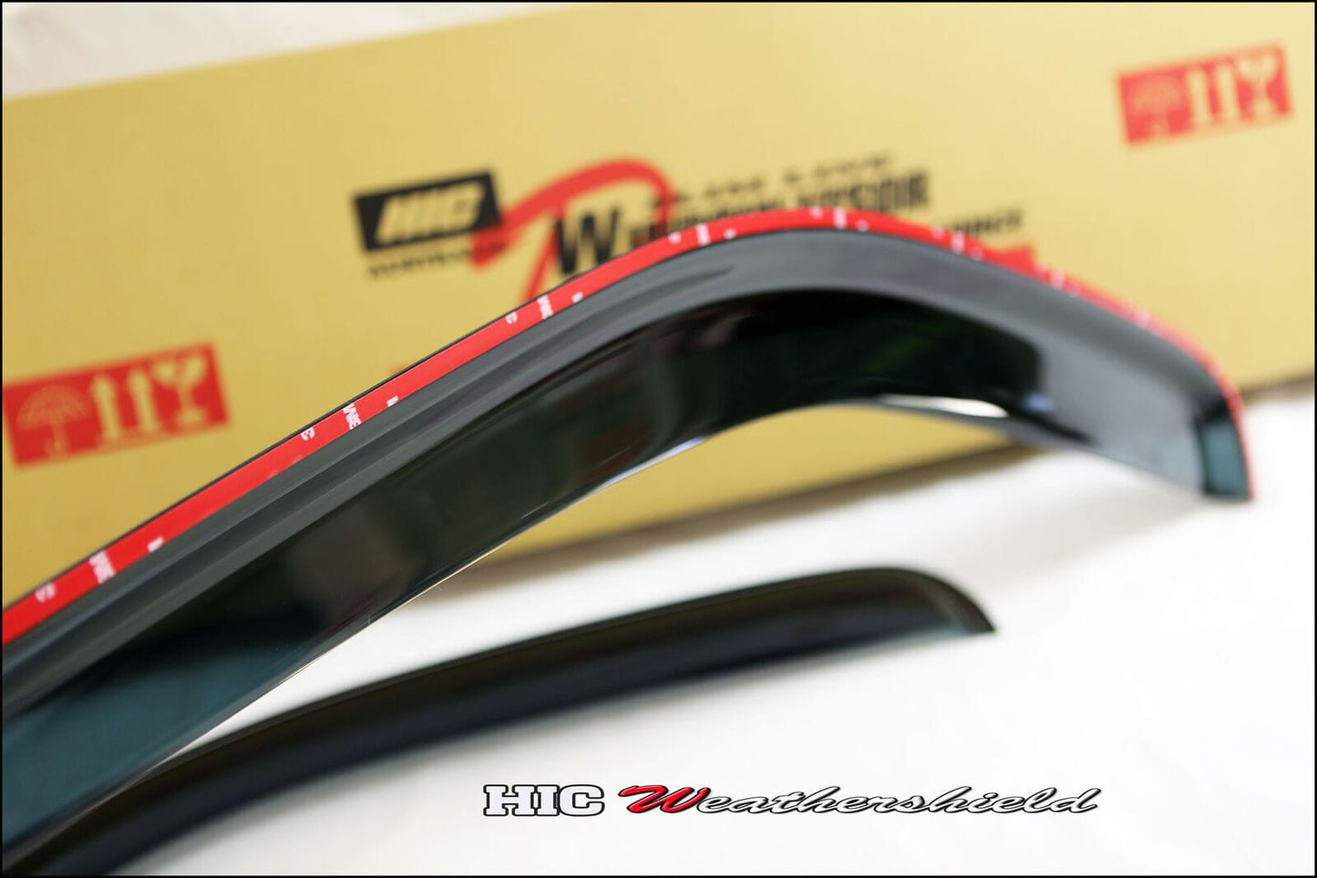 Installed view - Ford Transit Custom Van Weather Shields 2014-2021 - HIC Premium