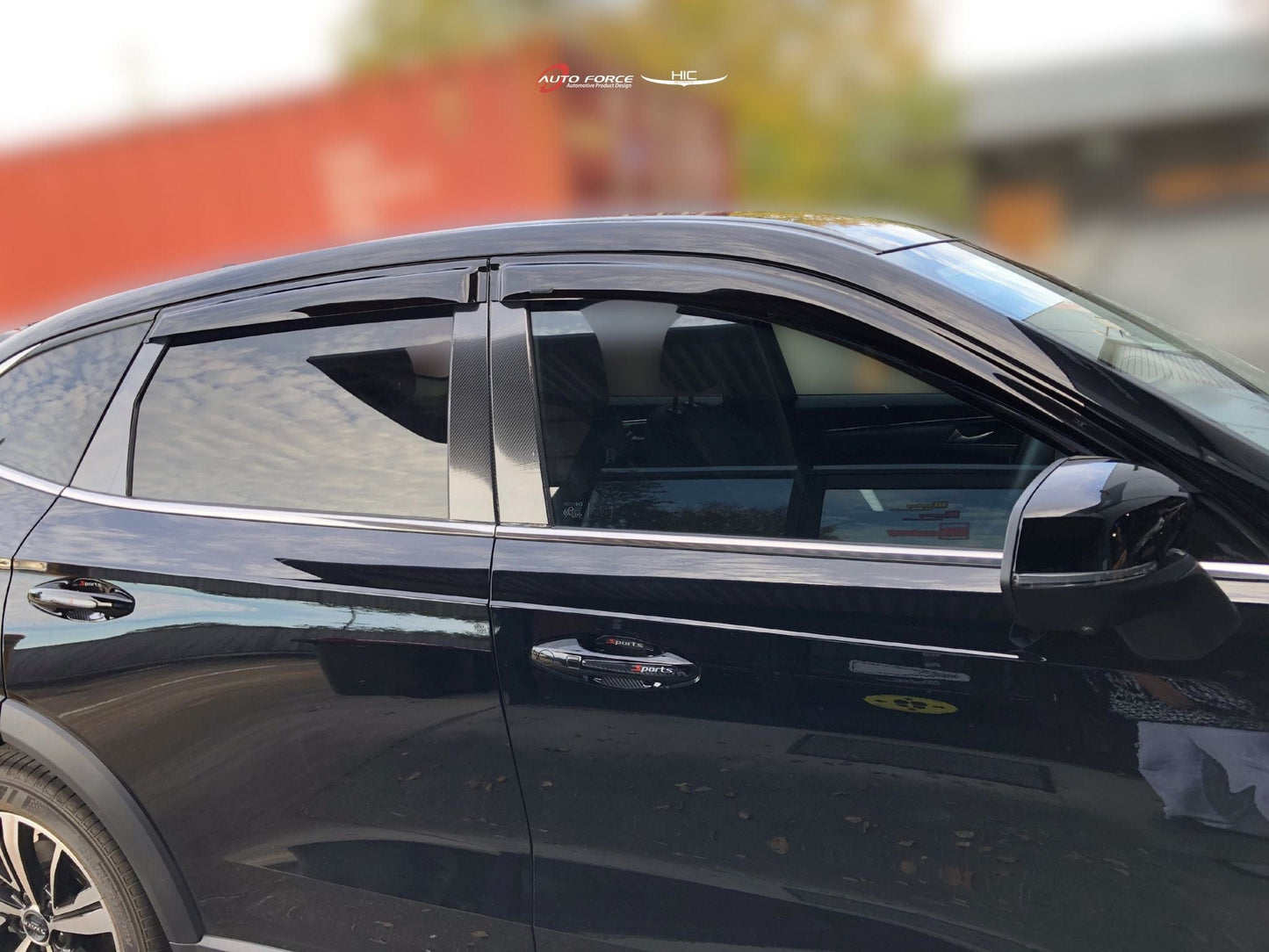 Installed view - GWM Haval Jolion Weather Shields 2020-On - HIC Premium