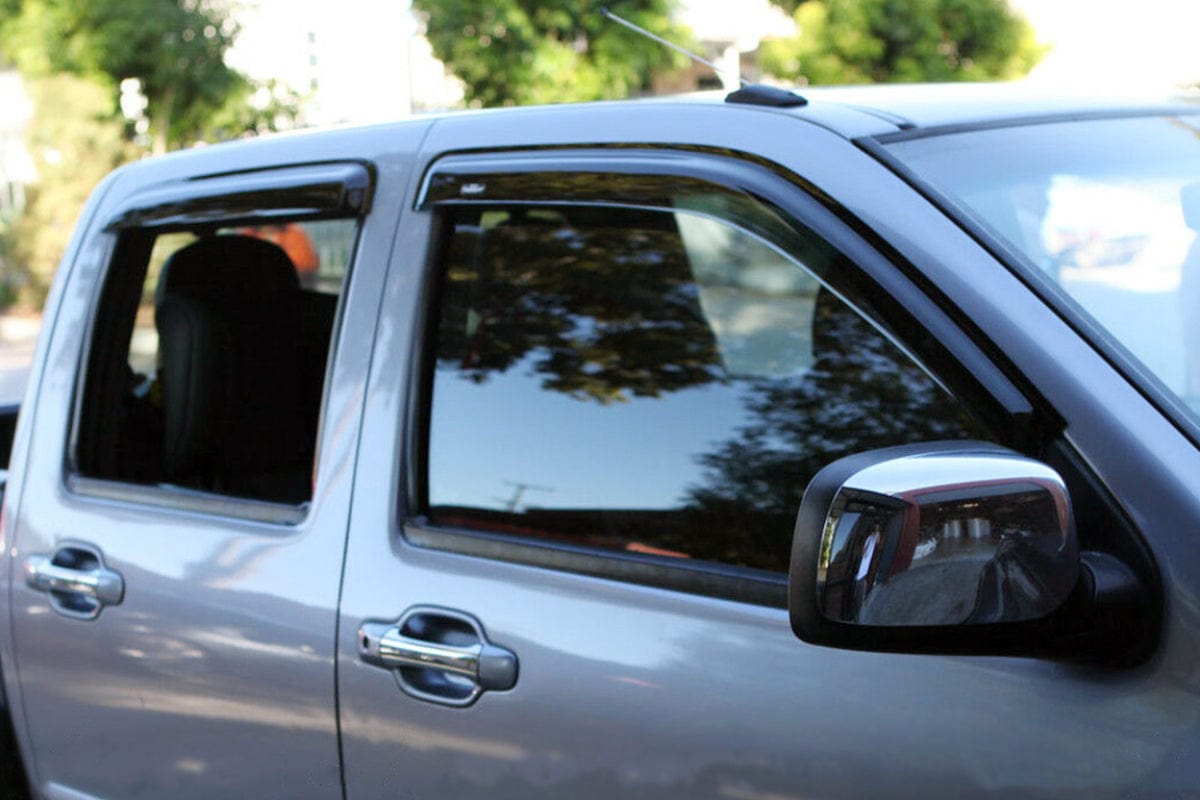 Installed view - GWM V200 V240 Ute Weather Shields 2009-2016 Dual Cab - HIC