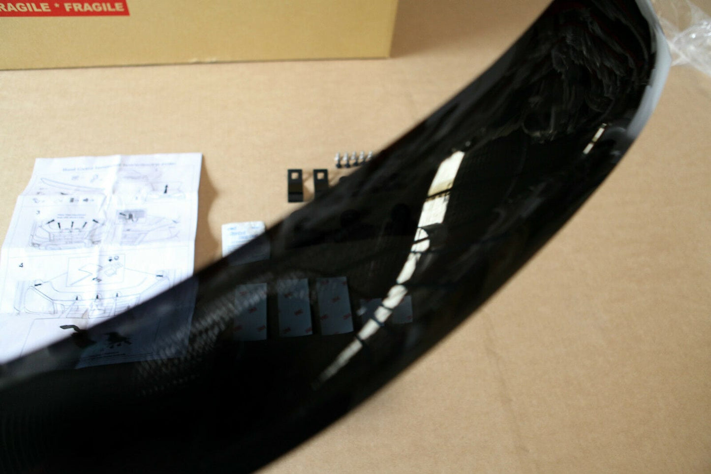 Installed view - Ford Ranger T7 Bonnet Protector 2012-2015 - HIC Premium