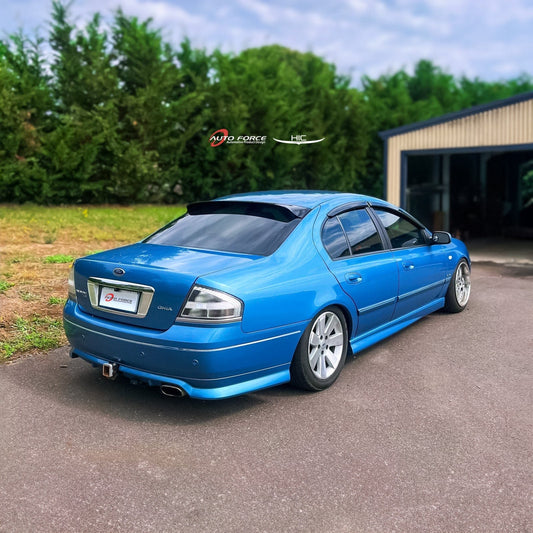 Installed view - Ford Falcon BA BF Sedan Rear Roof Spoiler - HIC Premium