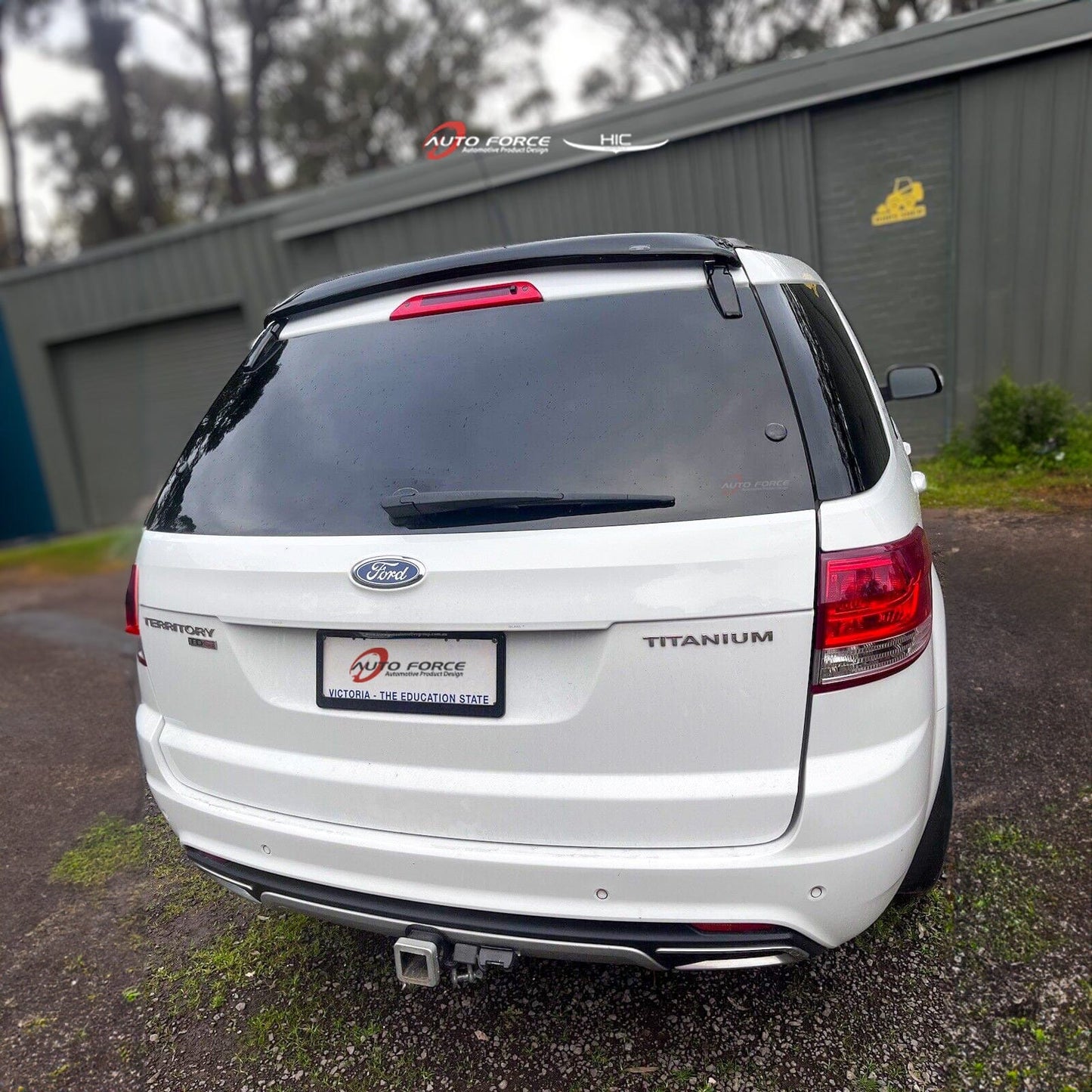Installed view - Ford Territory Rear Roof Spoiler - HIC Premium