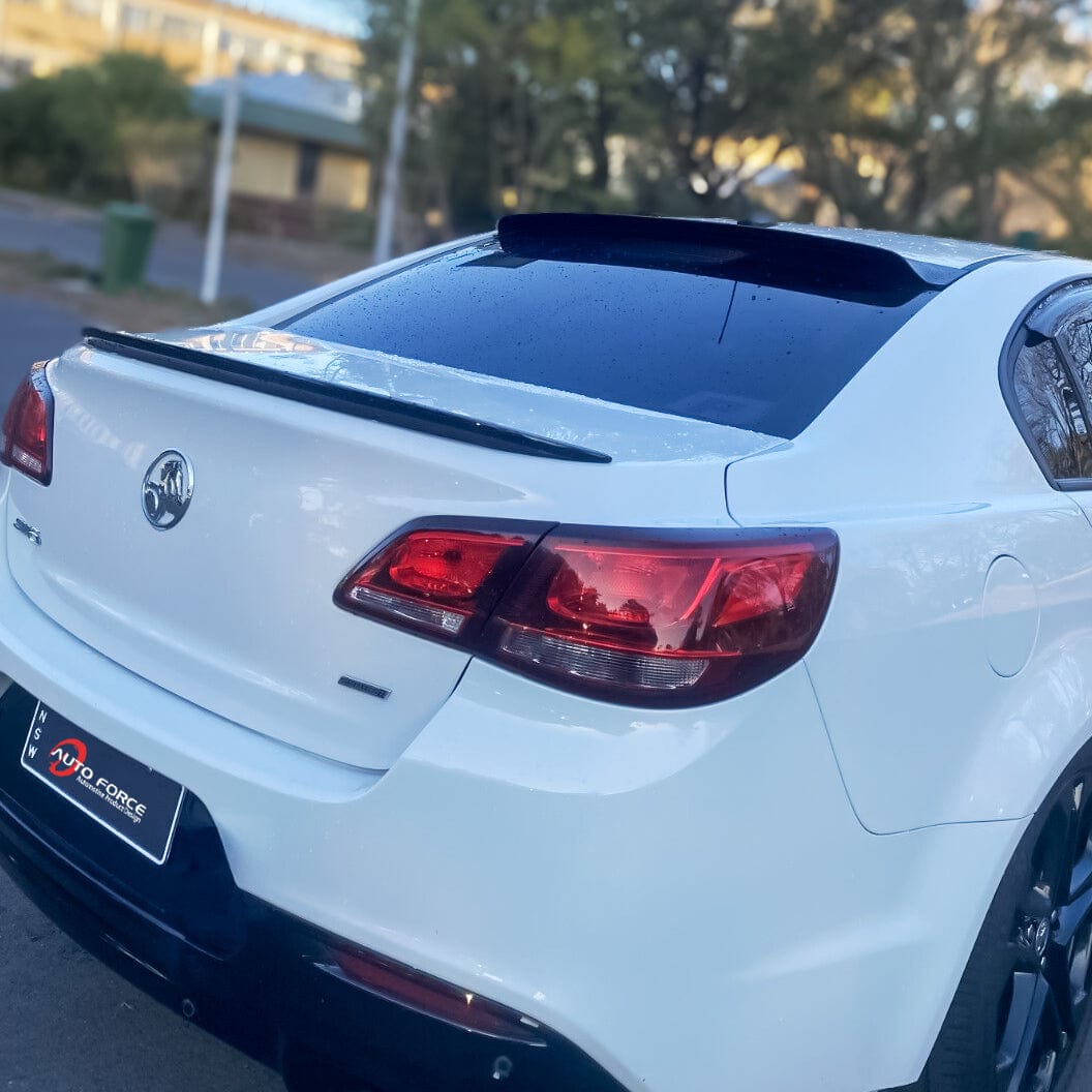 Installed view - Holden Commodore VE Sedan Carbon Rear Roof Spoiler - HIC Premium