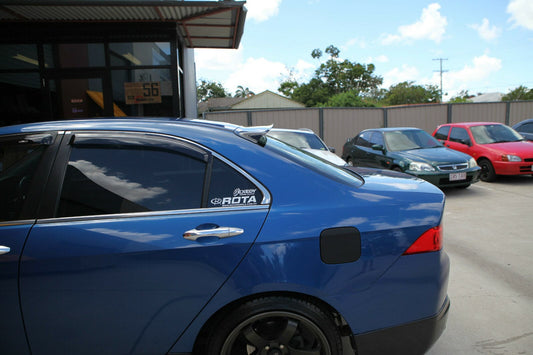 Installed view - Honda Accord Euro CL7 CL9 Rear Roof Spoiler 2004-2008 - HIC Premium