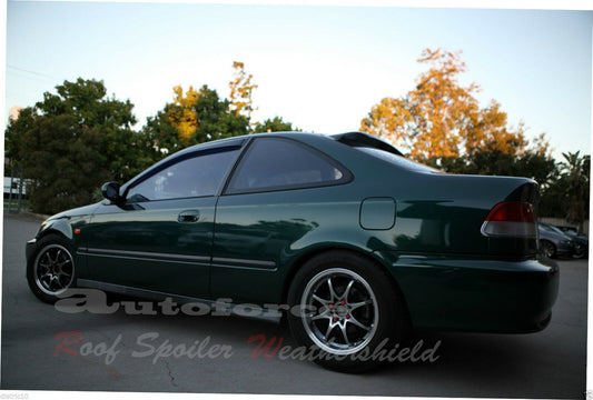 Installed view - Honda Civic EM1 Coupe Rear Roof Spoiler 1997-2000 - HIC Premium