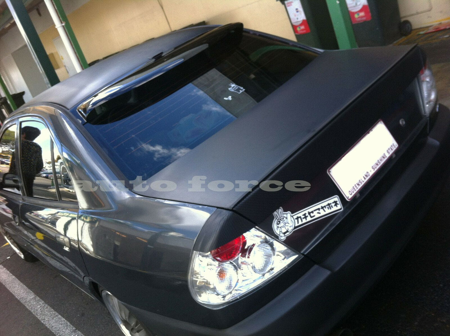 Installed view - Mitsubishi Lancer CE Evolution 6 7 8 Sedan Rear Roof Spoiler 1997-2000