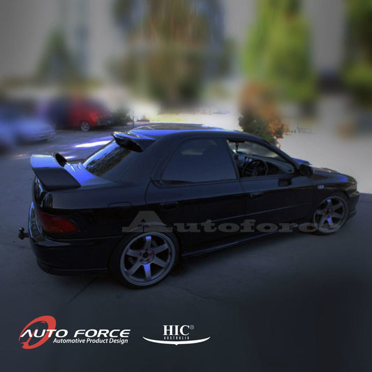 Installed view - Subaru Impreza WRX STI GC8 Sedan Rear Roof Spoiler 1992-2001 - HIC