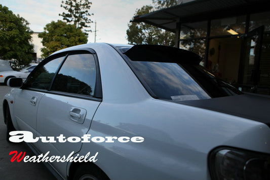 Installed view - Subaru Impreza WRX STI GDB Sedan Rear Roof Spoiler 2002-2007 - HIC