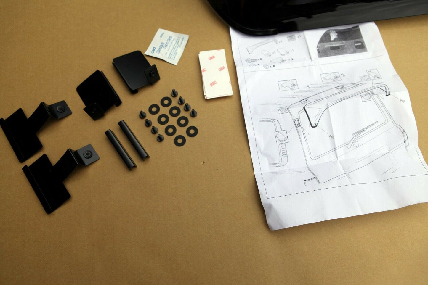 Installed view - Toyota LandCruiser 80 Series Rear Roof Spoiler - HIC Premium