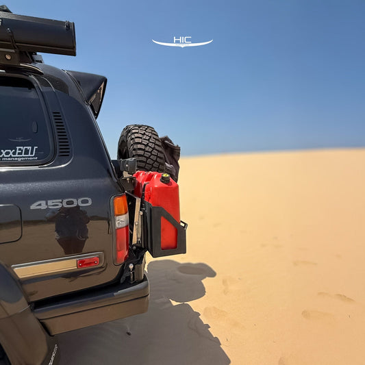 Installed view - Toyota LandCruiser 80 Series Rear Roof Spoiler - HIC Premium