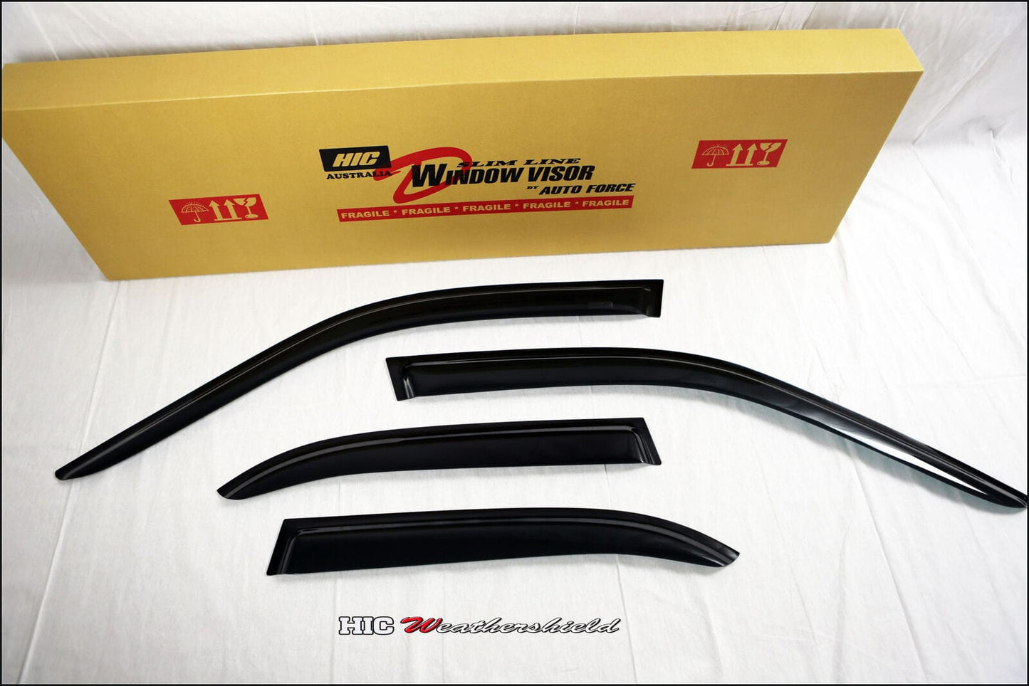 Installed view - BMW E36 3 Series Sedan Weather Shields 1991-1998 - HIC Premium