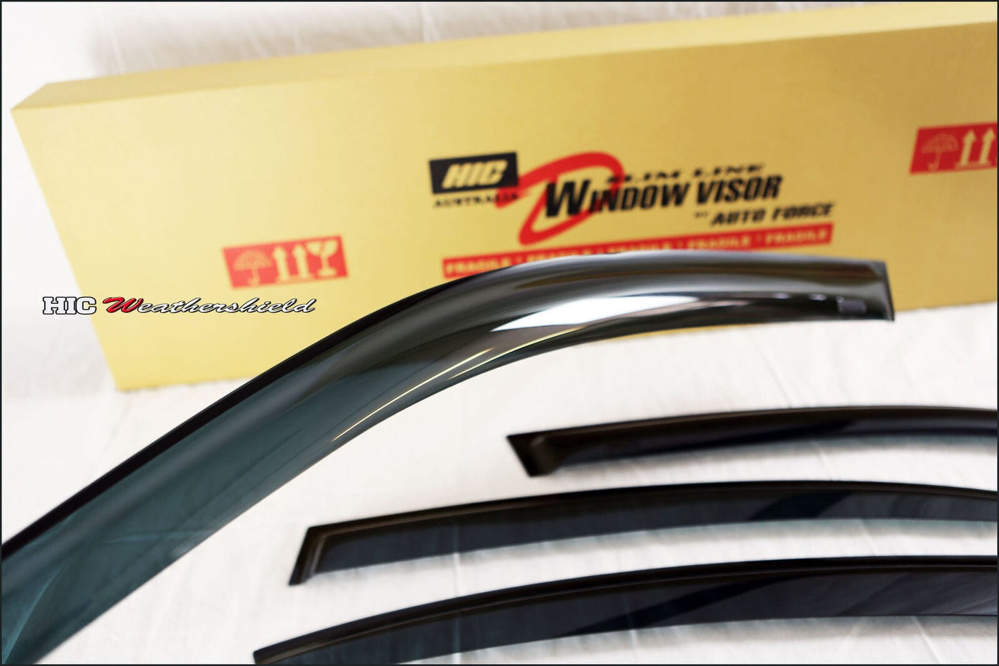 Installed view - BMW E46 3 Series Weather Shields 1998-2006 - HIC Premium