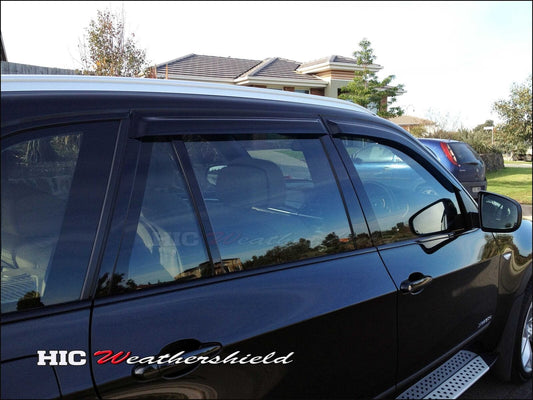 Installed view - BMW X5 E70 SUV Weather Shields 2007-2013 - HIC Premium