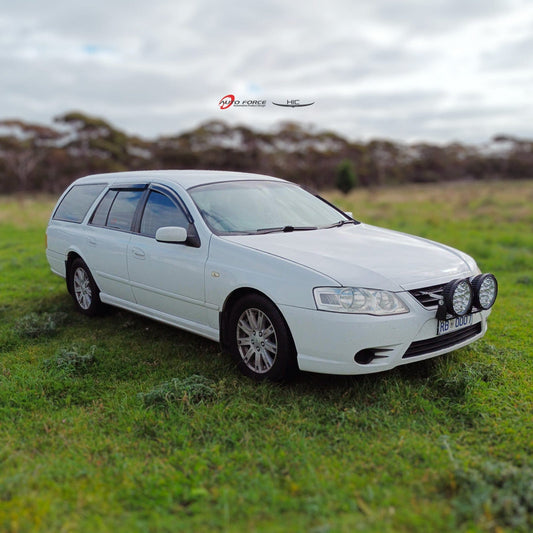 Installed view - Ford Fairlane Ghia Weather Shields - HIC Premium