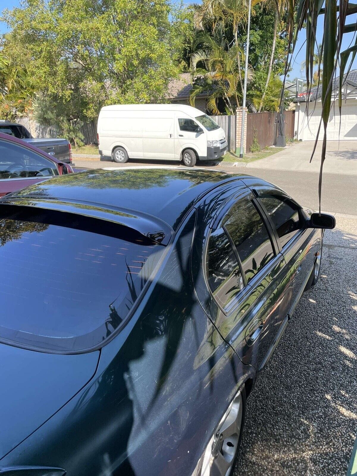 Installed view - Ford Falcon BA BF AU Sedan Weather Shields - HIC Premium