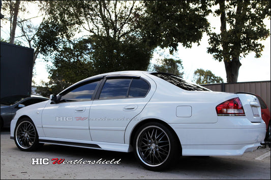 Installed view - Ford Falcon BA BF and FPV BA BF Weather Shields - HIC Premium