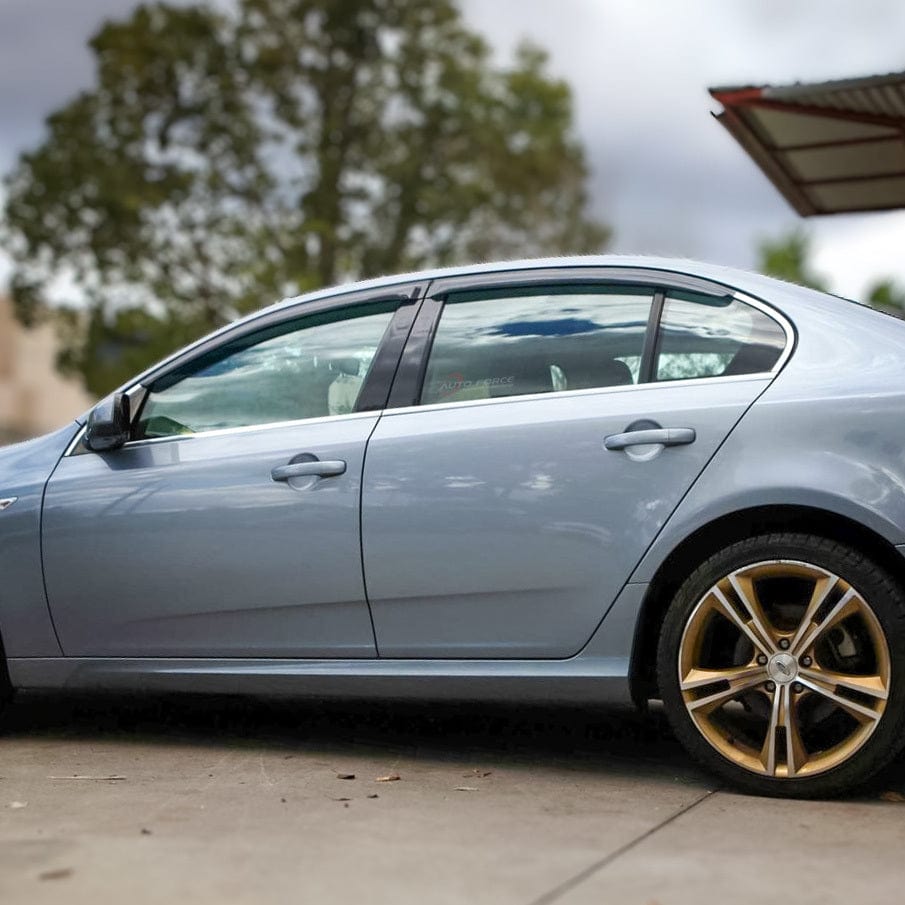 Installed view - Ford Falcon FG and FPV FG Sedan Weather Shields - HIC Premium