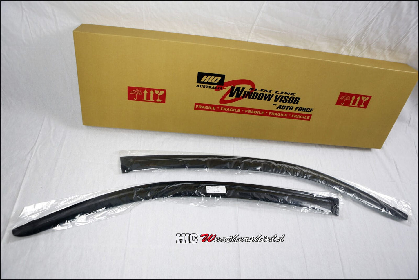 Installed view - Ford Falcon FG and FPV FG Ute Weather Shields - HIC Premium