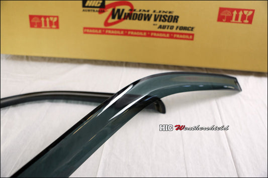 Installed view - Ford Ranger PK Weather Shields 2006-2012 Single Cab - HIC Premium