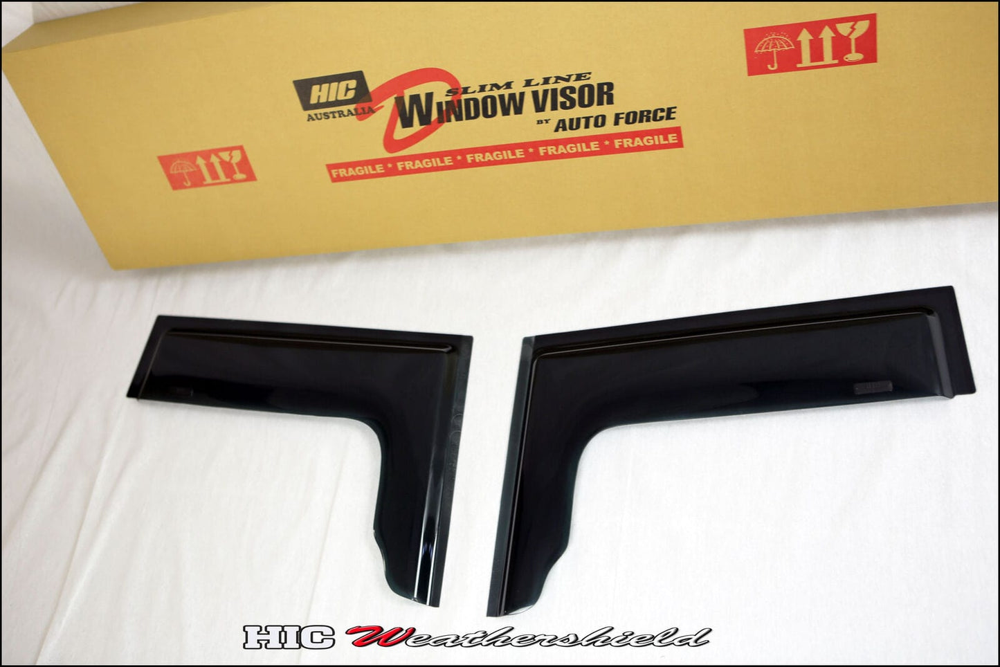 Installed view - Ford Transit Van Weather Shields 2000-2013 - HIC Premium