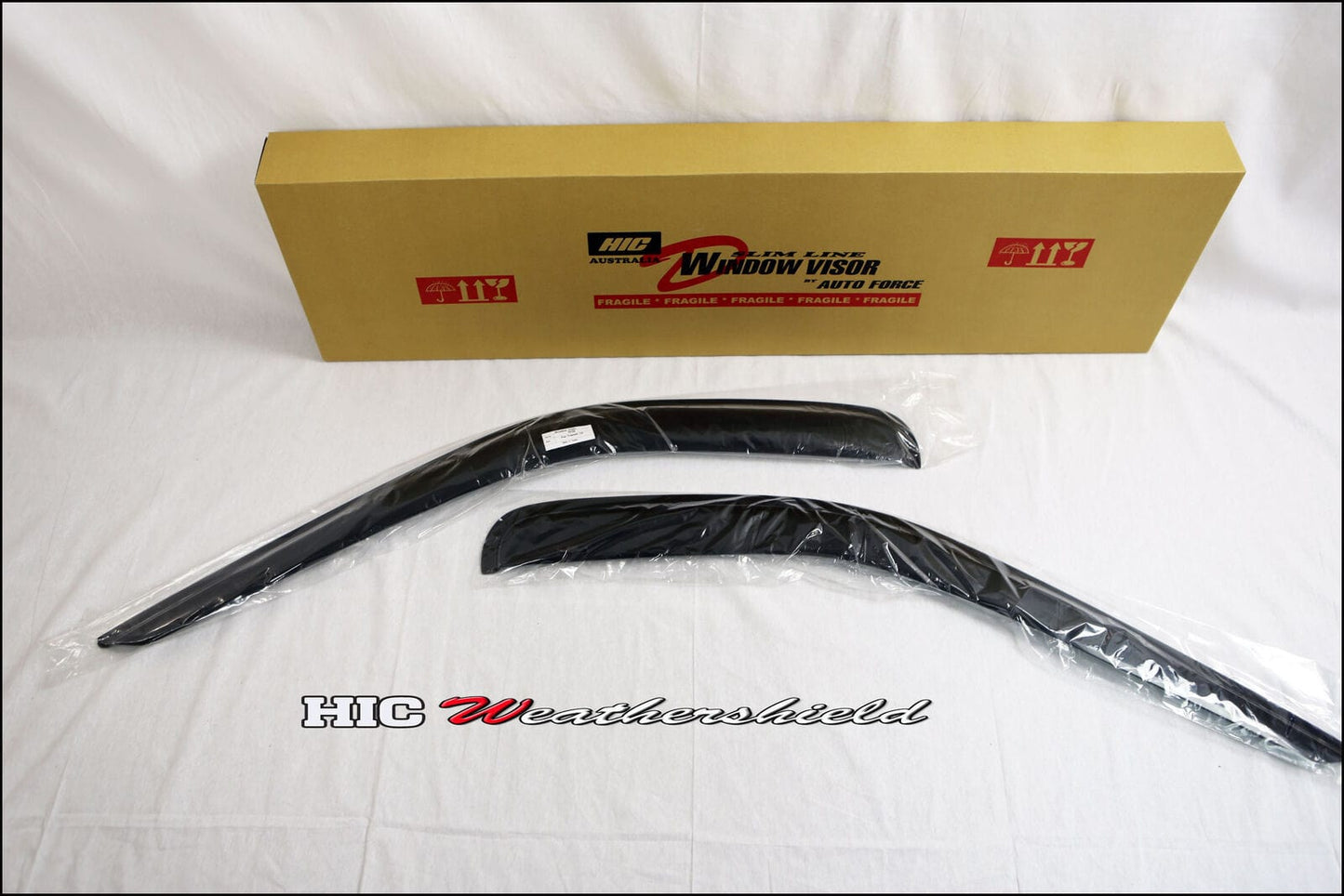 Installed view - Ford Transit Van Weather Shields 2014-On - HIC Premium