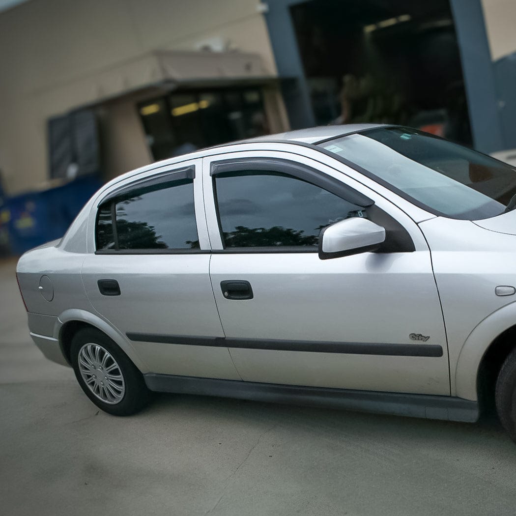 Installed view - Holden Astra TS Weather Shields 1998-2005 - HIC Premium
