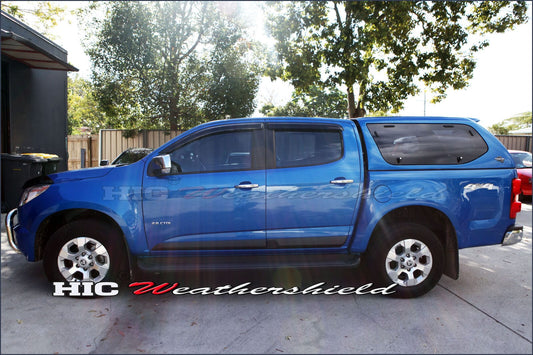 Installed view - Holden Colorado Weather Shields 2012-2020 - HIC Premium