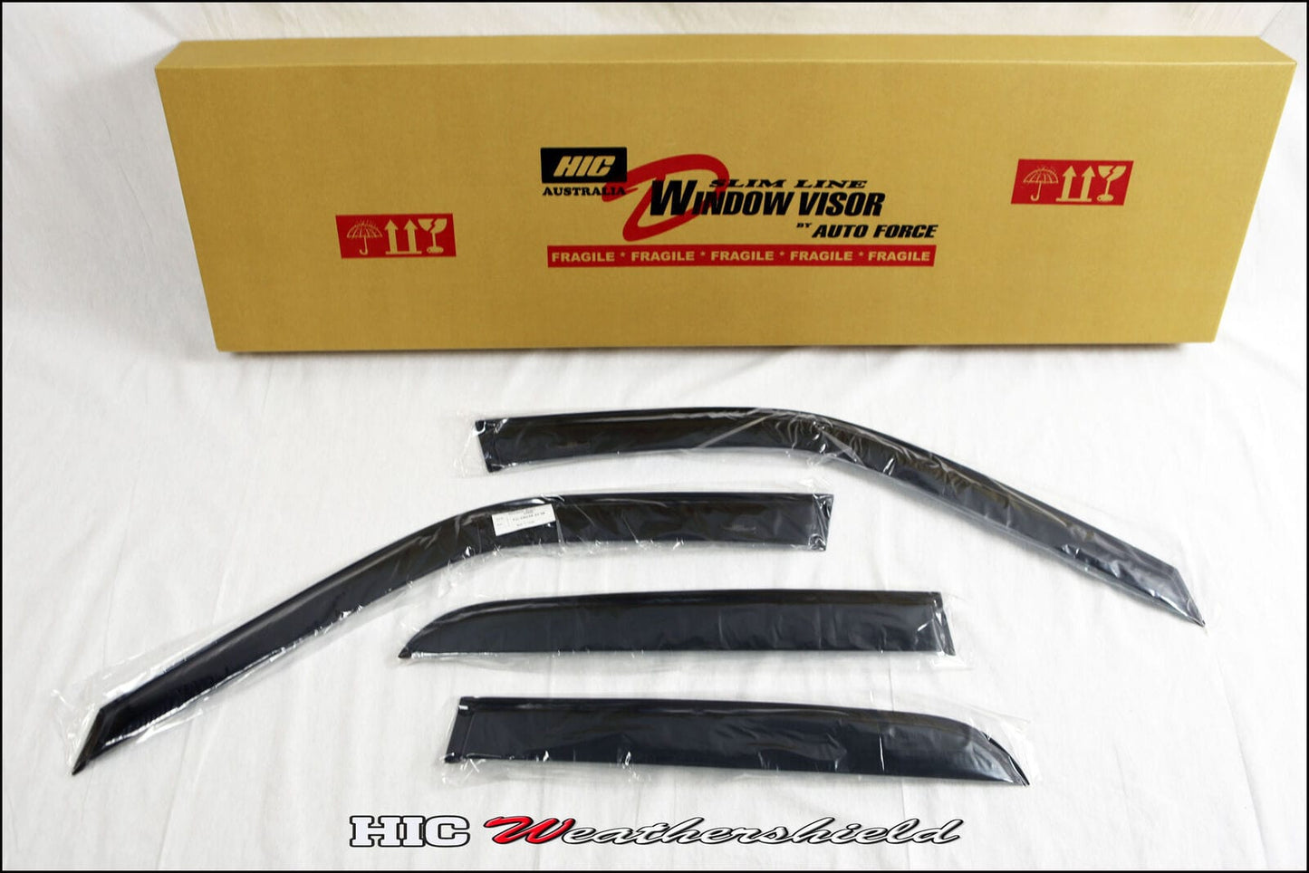 Installed view - Holden Cruze YG Weather Shields 2001-2006 - HIC Premium