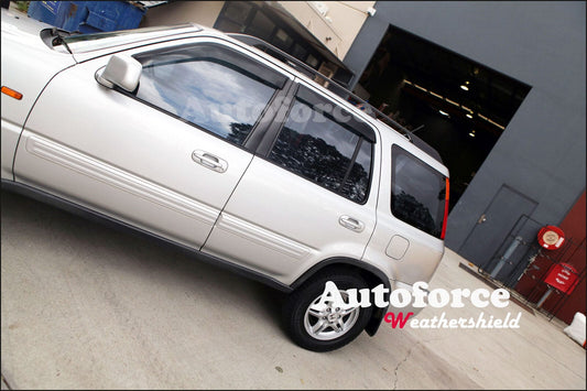 Installed view - Honda CRV Weather Shields 1997-2001 - HIC Premium