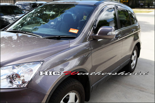Installed view - Honda CRV Weather Shields 2006-2011 - HIC Premium