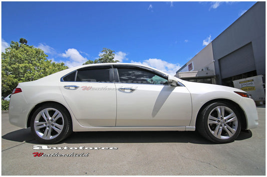 Installed view - Honda Accord Euro CU2 Weather Shields 2008-2012 - Mugen Style - HIC