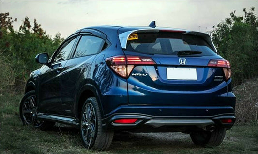 Installed view - Honda HRV Weather Shields 2014-2019 - Mugen Style - HIC Premium