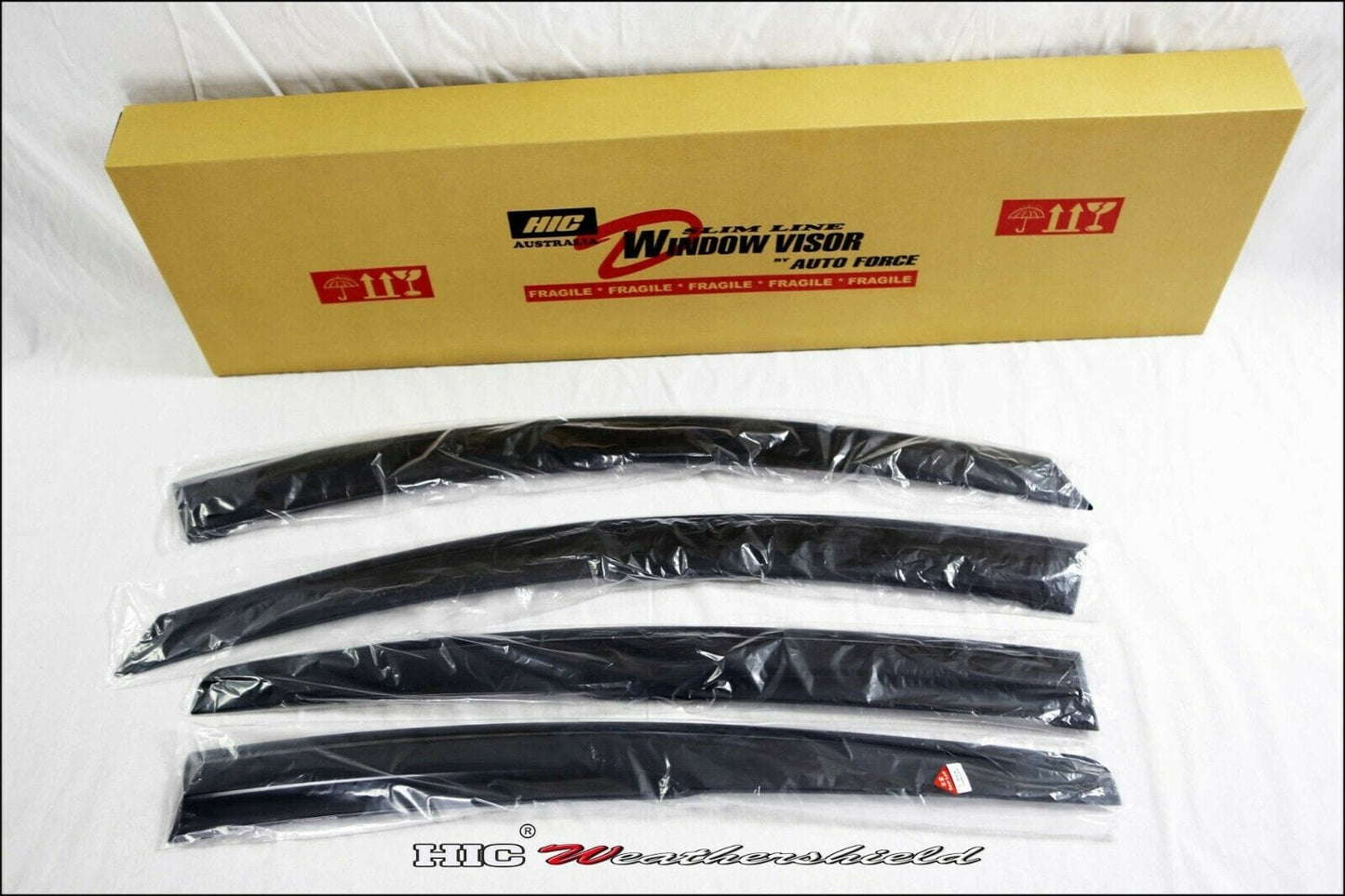 Installed view - Honda HRV Weather Shields 2014-2019 - Mugen Style - HIC Premium