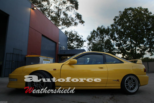 Installed view - Honda Integra DC2 Weather Shields 1994-2001 - HIC Premium