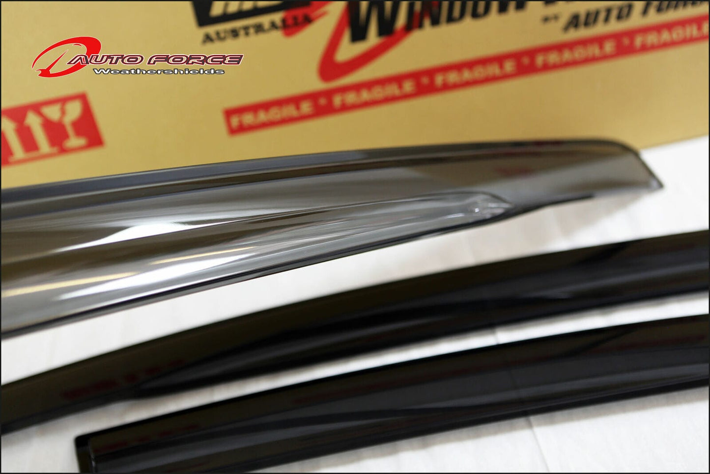 Installed view - Honda Jazz GK5 Weather Shields 2014-2019 - Mugen Style - HIC Premium