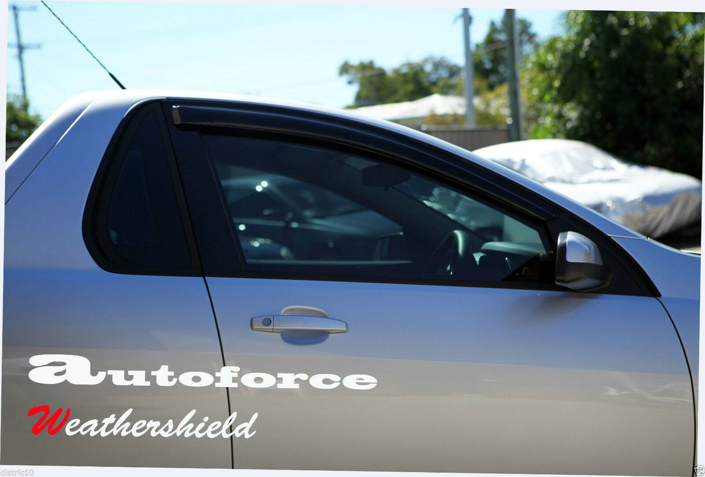 Installed view - HSV VE VF Ute Weather Shields - HIC Premium