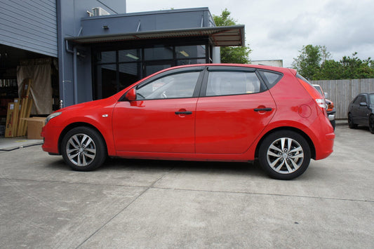 Installed view - Hyundai i30 Hatch 2007-2012 Weather Shields - HIC Premium