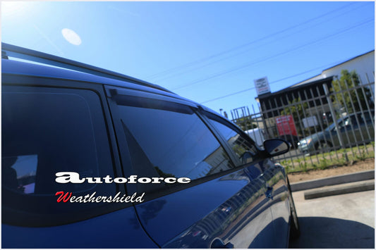 Installed view - Hyundai i30 5 Door Wagon Weather Shields 2007-2012 - HIC Premium