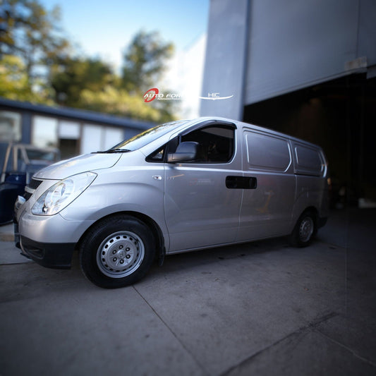 Installed view - Hyundai iLoad Weather Shields 2008-2019 - HIC Premium