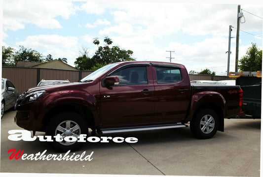 Installed view - Isuzu D-Max Ute Weather Shields 2012-2020 - HIC Premium