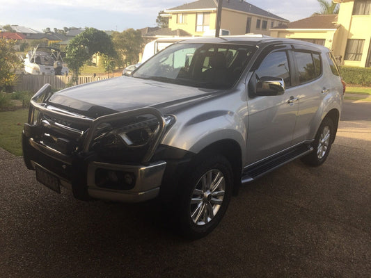 Installed view - Isuzu MU-X Weather Shields 2013-2021 - HIC Premium