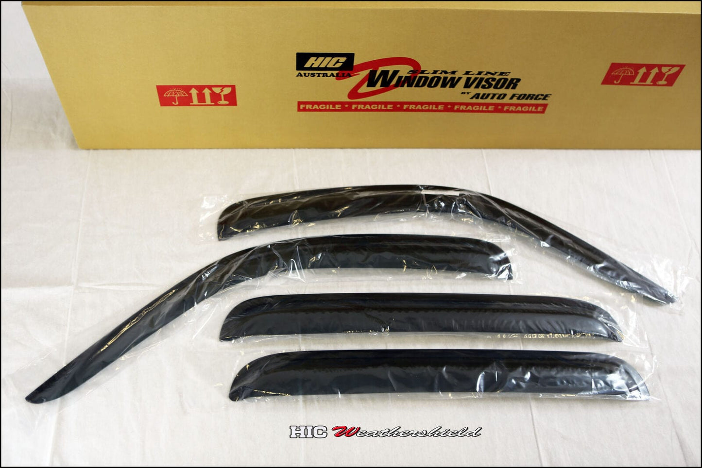 Installed view - Jeep Cherokee KJ Weather Shields 2002-2007 - HIC Premium