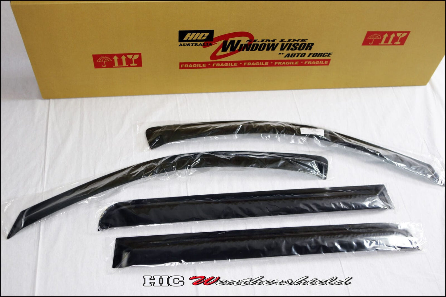 Installed view - Jeep Grand Cherokee WH Weather Shields 2004-2010 - HIC Premium