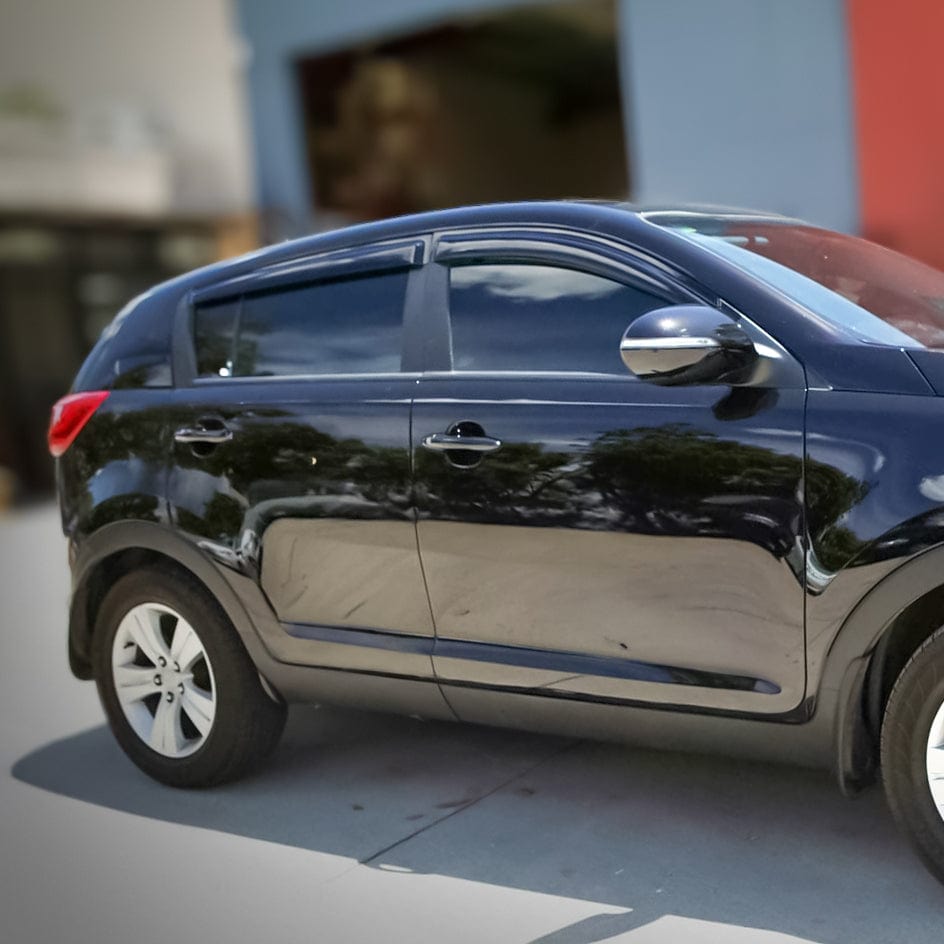 Installed view - Kia Sportage Weather Shields 2010-2015 - HIC Premium