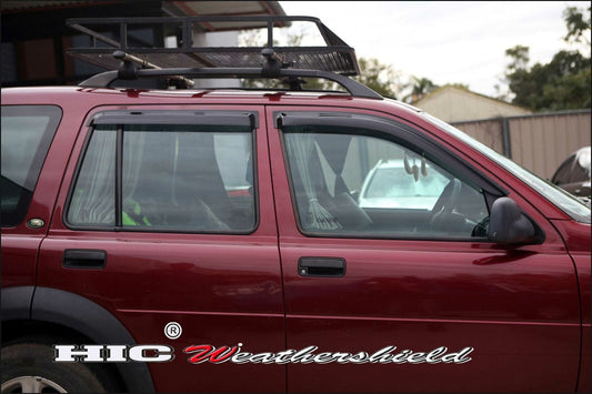 Installed view - Land Rover Freelander Weather Shields 1996-2006 - HIC Premium