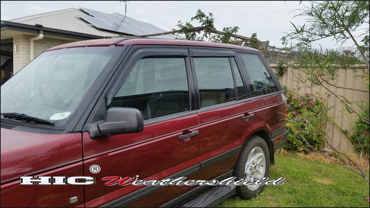 Installed view - Land Rover Range Rover Weather Shields 1995-2002 - HIC Premium