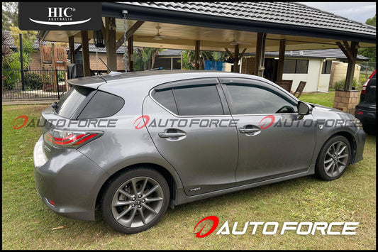 Installed view - Lexus CT200H Weather Shields 2011-On - HIC Premium