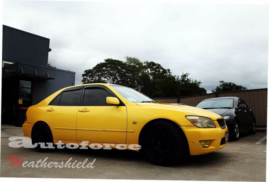 Installed view - Lexus IS200 IS300 Weather Shields 1998-2005 - HIC Premium